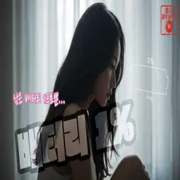 배터리 1% 