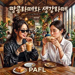 땅콩라떼와 생강라떼